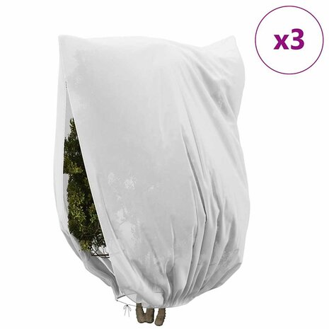 Plantenbeschermhoes 3 pcs Wit 3,5 x 2,5 m 4