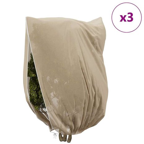 Plantenbeschermhoes 3 pcs Beige 3,5 x 2,5 m 4