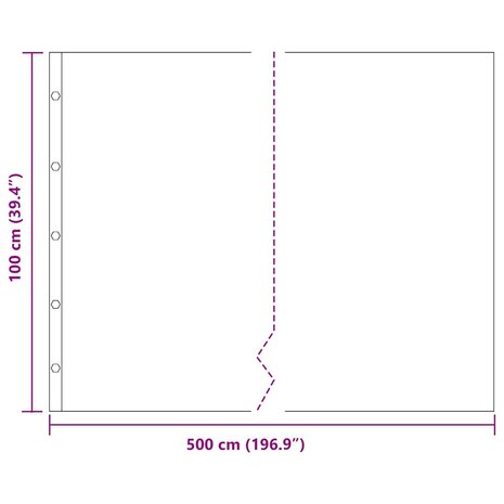 Worteldoek Zwart 1 x 5 m Polyetheen 9