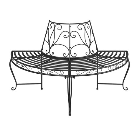 Boombank halfrond &Oslash;160 cm staal zwart 3