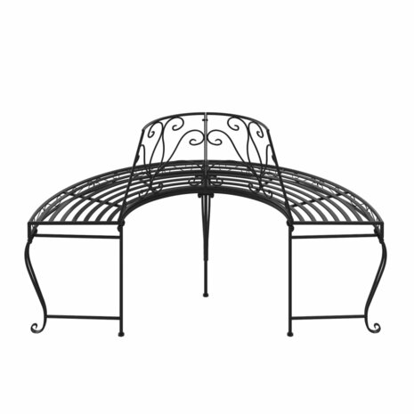 Boombank halfrond &Oslash;160 cm staal zwart 5