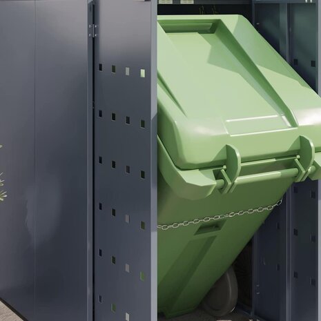 Containerberging voor 2 bakken Lichtgrijs 5