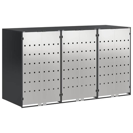 Containerberging voor 3 bakken Antraciet 340 x 77.5 x 115.5 cm 2