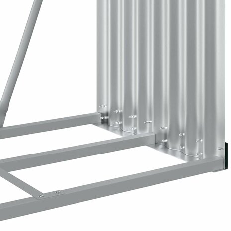 Houthouder Antraciet 80x45x190 cm Gegalvaniseerd Staal 8