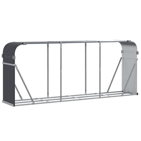 Houthouder Antraciet 234x45x100 cm Gegalvaniseerd Staal 2