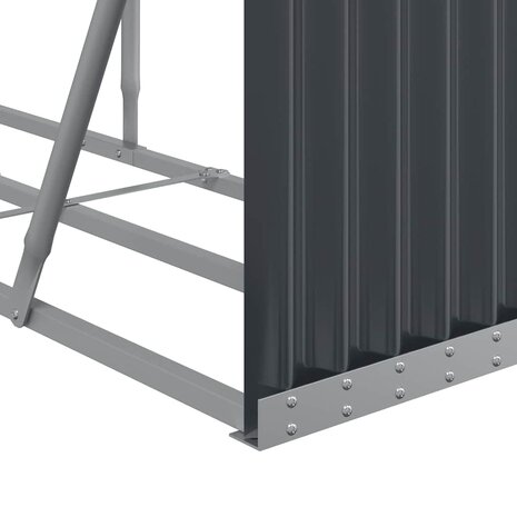 Houthouder Antraciet 234x45x100 cm Gegalvaniseerd Staal 7