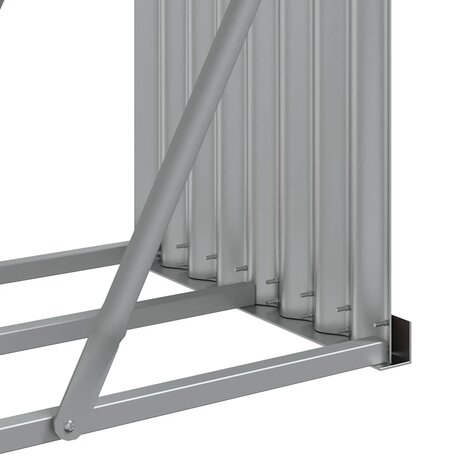 Houthouder Antraciet 234x45x100 cm Gegalvaniseerd Staal 8