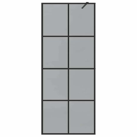 Inloopdouchewand Zwart 80 x 195 cm gehard glas 4