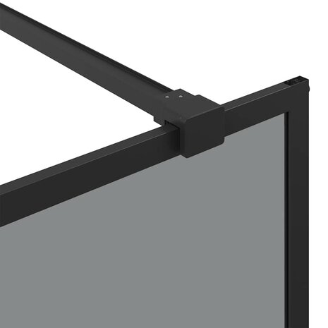 Inloopdouchewand Zwart 80 x 195 cm gehard glas 7