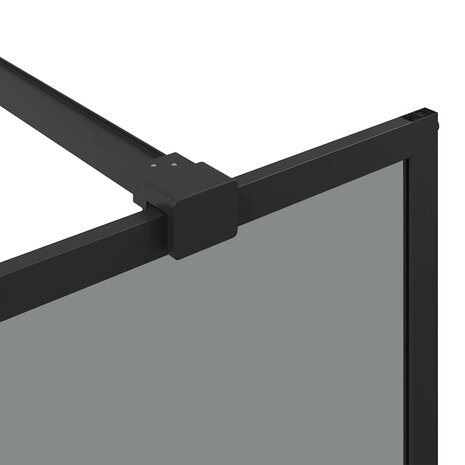 Inloopdouchewand Zwart 90 x 195 cm gehard glas 7