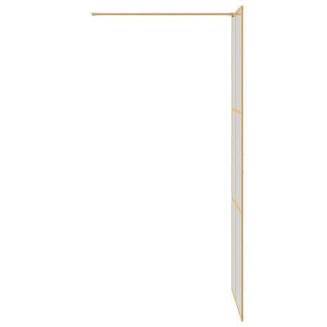 Inloopdouchewand Goud 80 x 195 cm gehard glas 4