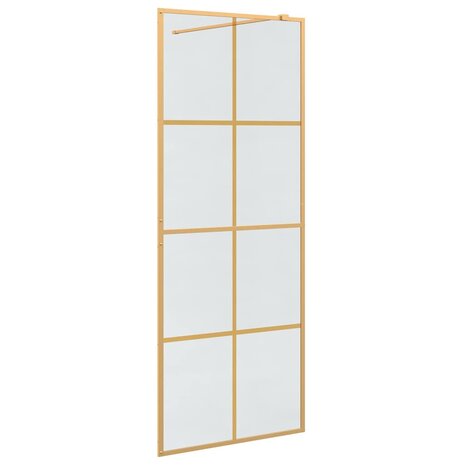 Inloopdouchewand Goud 80 x 195 cm gehard glas 2