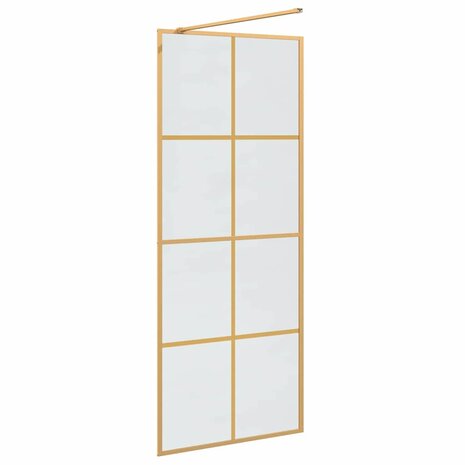 Inloopdouchewand Goud 80 x 195 cm gehard glas 6