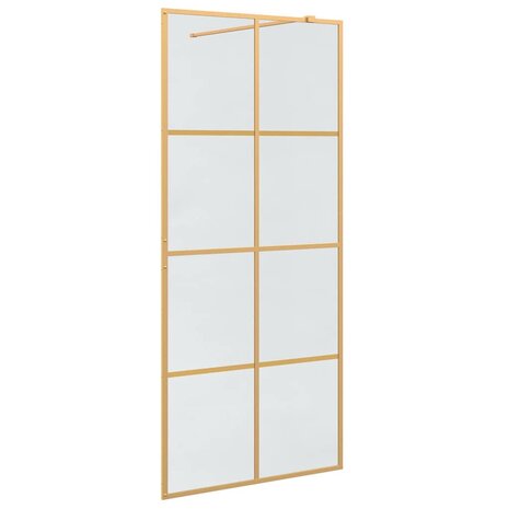 Inloopdouchewand Goud 90 x 195 cm gehard glas 2