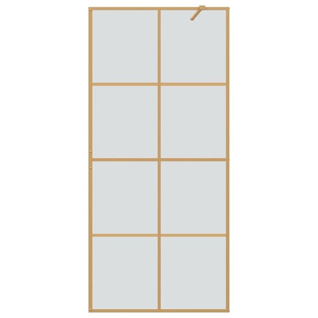 Inloopdouchewand Goud 90 x 195 cm gehard glas 4
