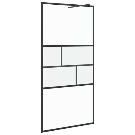 Inloopdouchewand Zwart 80 x 195 x 0.5 cm Glas en Aluminium 2