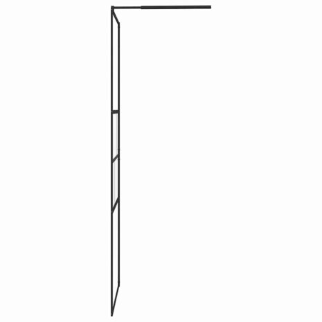 Inloopdouchewand Zwart 80 x 195 x 0.5 cm Glas en Aluminium 4