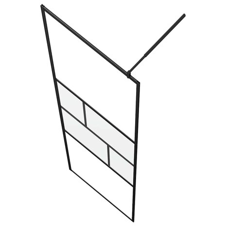 Inloopdouchewand Zwart 80 x 195 x 0.5 cm Glas en Aluminium 5