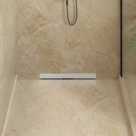 Wandgemonteerde Douche Afvoer Zilver 60 cm Roestvrij staal 304 3