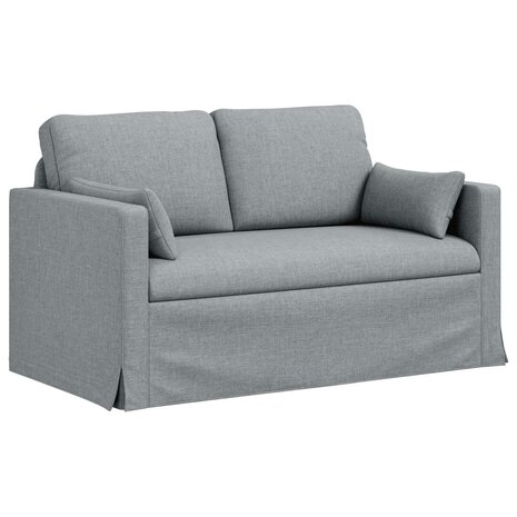 Bankstel 2 pcs Lichtgrijs 139 x 78 x 80 cm Stof 5