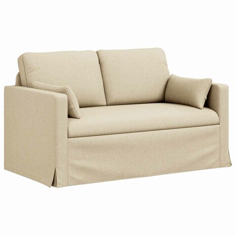 Bankstel 2 pcs Cr&egrave;me 139 x 78 x 80 cm Stof 5