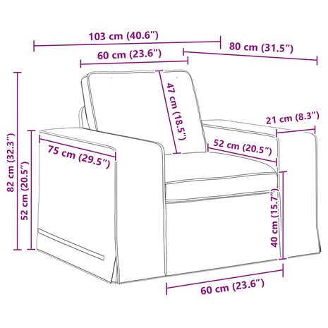 Bankstel 2 pcs Lichtgrijs 182 x 80 x 82 cm Stof 9