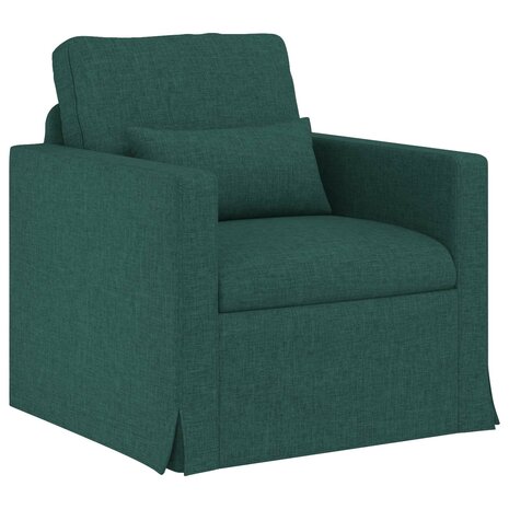 Bankstel 2 pcs Donkergroen 158 x 78 x 80 cm Stof 4