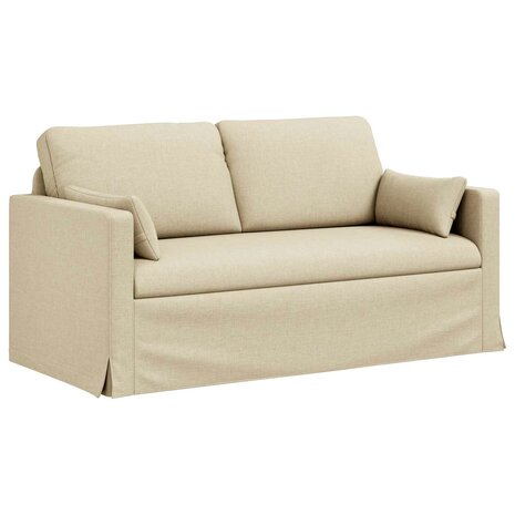 Bankstel 2 pcs Cr&egrave;me 158 x 78 x 80 cm Stof 5