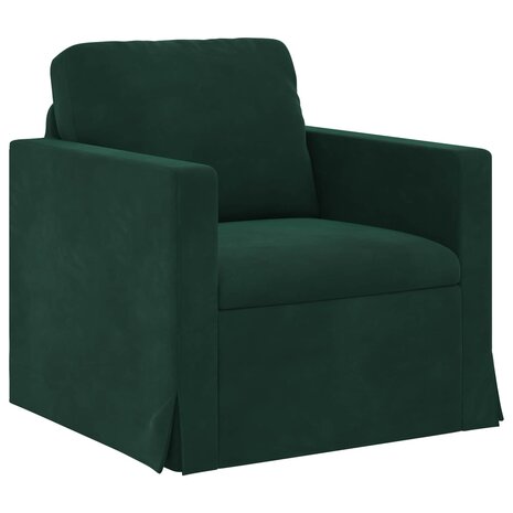 Bankstel 2 pcs Donkergroen 158 x 78 x 80 cm Fluweel 4