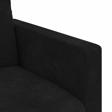 Bankstel 2 pcs Zwart 158 x 78 x 80 cm Fluweel 7