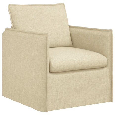 Bankstel 2 pcs Cr&egrave;me 196 x 82 x 85 cm Stof 4