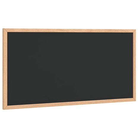 Krijtbord met massief grenenhouten frame zwart 60x30 cm 2