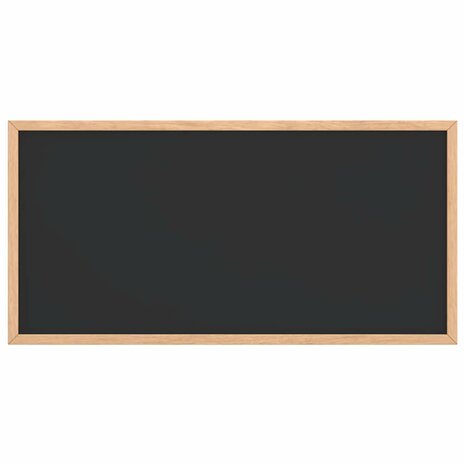 Krijtbord met massief grenenhouten frame zwart 60x30 cm 3