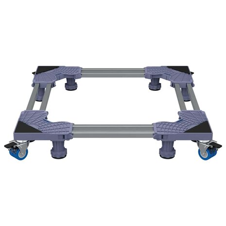 Wasmachineverhoger  Grijs 67 x 67 x 12 cm Roestvrij staal 6