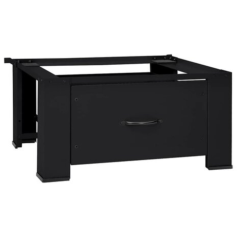Wasmachineverhoger Zwart 64 x 55 x 32,5 cm Staal 2