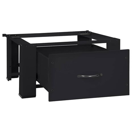Wasmachineverhoger Zwart 64 x 55 x 32,5 cm Staal 4