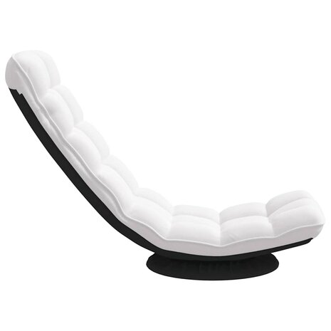 Vloerstoel draaibaar 70x51x79 cm stof wit 5