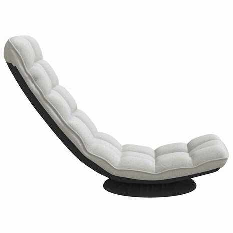 Vloerstoel draaibaar 70x51x79 cm stof wolkengrijs 5