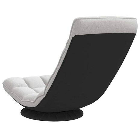 Vloerstoel draaibaar 70x51x79 cm stof wolkengrijs 6