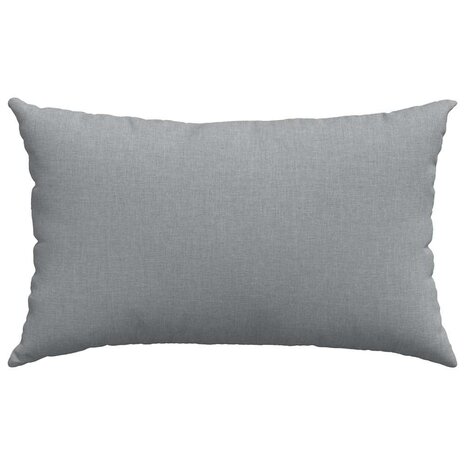 Sofa Kussens 2 stuks Lichtgrijs 50 x 30 cm Stof 6