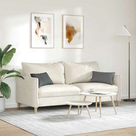 Sofa Kussens 2 pcs Donkergrijs 50 x 30 cm Stof 4
