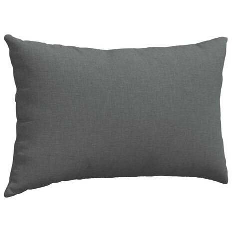 Sofa Kussens 2 pcs Donkergrijs 50 x 30 cm Stof 5