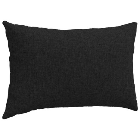 Sofa Kussens 2 pcs Zwart 50 x 30 cm Stof 5