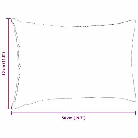 Sofa Kussens 2 pcs Taupe 50 x 30 cm Stof 9