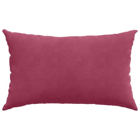 Sofa Kussens 2 stuks Wijnrood 50 x 30 cm Cordstof 6
