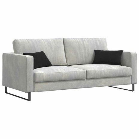 Sofa Kussens 2 stuks Zwart 50 x 30 cm Cordstof 3