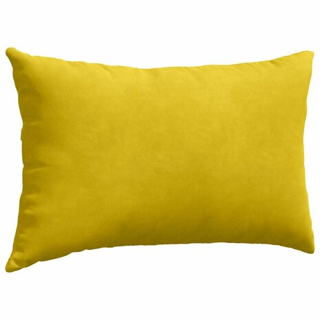 Sofa Kussens 2 stuks Geel 50 x 30 cm Cordstof 5