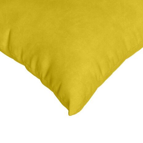 Sofa Kussens 2 stuks Geel 50 x 30 cm Cordstof 7