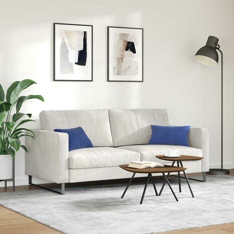 Sofa Kussens 2 stuks Politieblauw 50 x 30 cm Cordstof 4