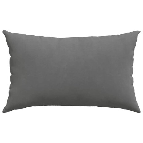 Sofa Kussens 2 stuks Donkergrijs 50 x 30 cm Stof 6